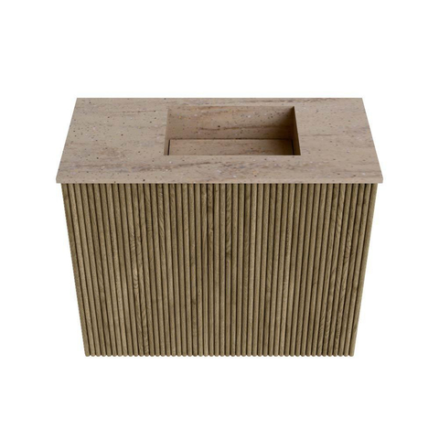 Mondiaz JOYA-DLUX Meuble de toilette 50cm - couleur Dusk - Vasque FAYE position Droite 1 trou de robinet couleur Saba. SW1426040