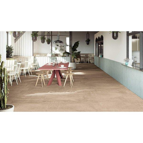 ÉCHANTILLON Ceralto Tesselo Uno Carrelage sol et mur 60x60cm 10mm rectifié R10 grès cérame Ambra SW976539