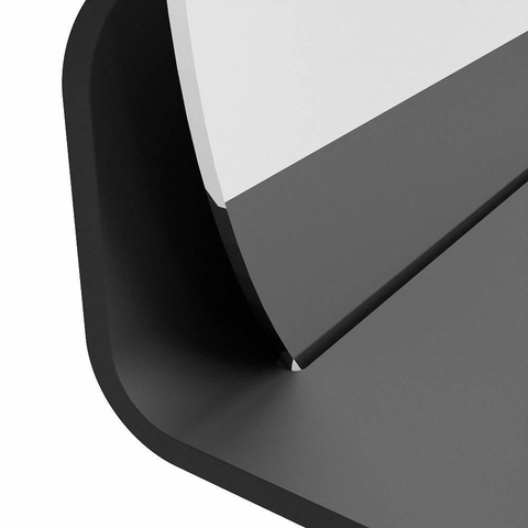 Mondiaz SPOT miroir – Ø 50 cm – avec tablette – Dark grey (gris) SW1235668