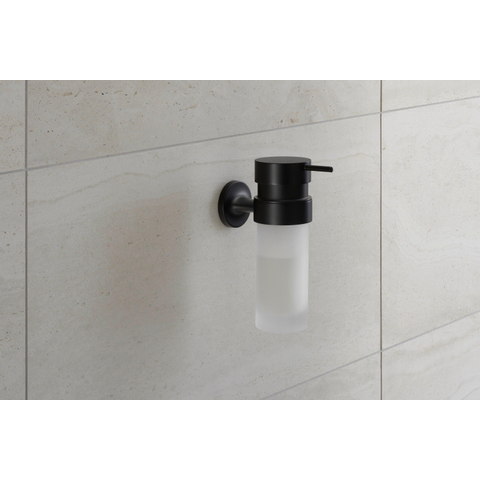 Duravit Starck T Zeepdispenser - 17.6x6cm - matglas - mat zwart SW297098