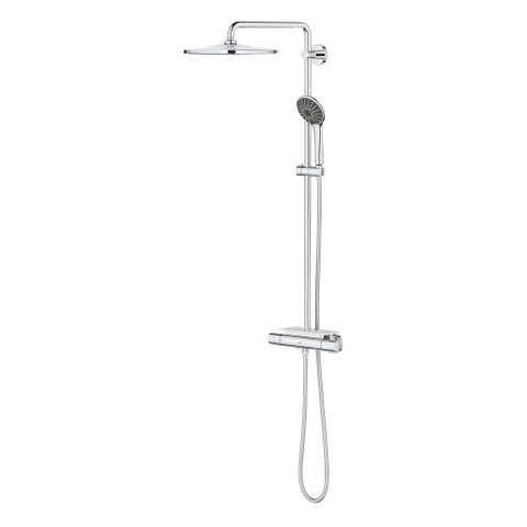 Grohe Vitalio Joy opbouw regendoucheset – thermostatisch – Ø31 cm hoofddouche – glijstang 112 cm – zeepschaal – chroom SW568372