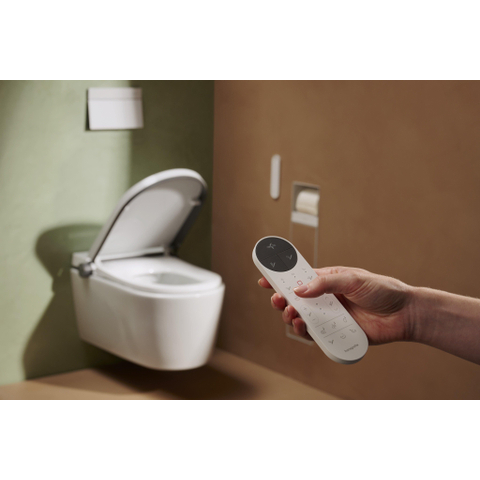 Hansgrohe LavaPura Element S WC lavant – séchage à air chaud & abattant automatique – blanc brillant SW1413638