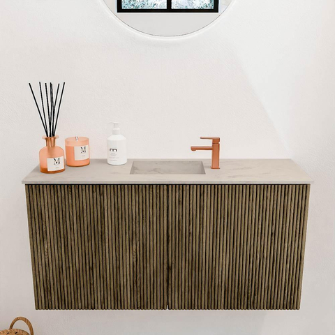Mondiaz JOYA-DLUX 80cm toiletmeubel - kleur Dusk - Wastafel FAYE positie Midden 1 kraangat kleur Opalo. SW1423294