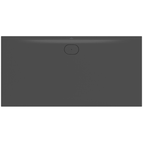 Villeroy & Boch Ecora douchebak - 180x90x3.5cm - afvoer lange zijde - anthracite (antraciet) SW1558968
