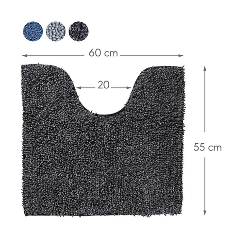 Sealskin Misto Tapis de toilette Coton 55x60 cm Noir SW71620