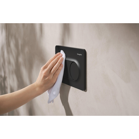Hansgrohe IFrame Original S Drukplaatvoor - dualflush - mat zwart SW1413625