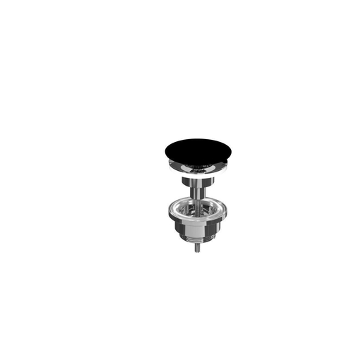 INK Stop&Go afvoerplug - klikwaste - zwart mat SW699394