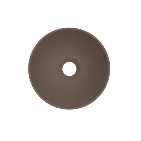 Arcqua Olivia Waskom - 22x22cm - rond - opbouw - mat mokka SW1584221