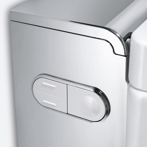 Geberit AquaClean Mera Classic WC-douche - extraction des odeurs - séchage à l'air chaud - douchette féminine - softclose - cache brillant/chrome - blanc brillant SW87550