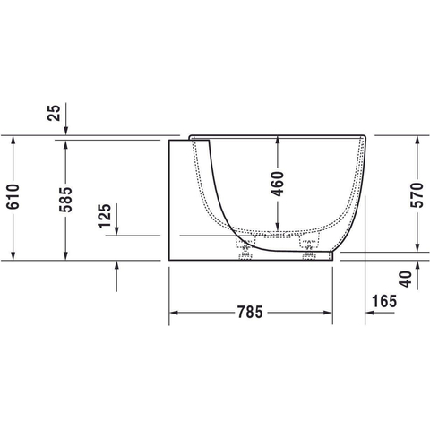 Duravit Luv Bad ovaal - 185x95cm hoek rechts - met paneel - mat wit SW228002