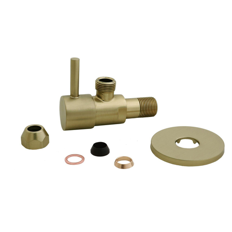 Xellanz Minimal robinet d'arrêt d'angle 3/8" x 3/8" ou à compression 10 mm laiton brossé PVD SW863132