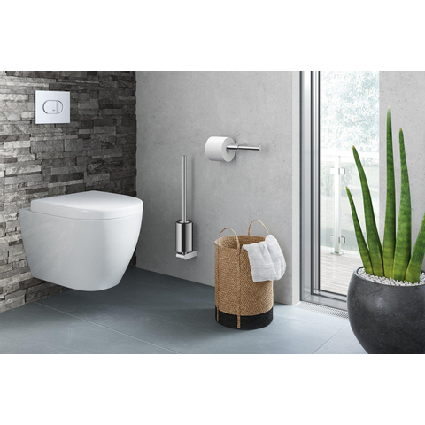 Zack Atore toiletborstel 8.9x52x11.9cm RVS Chroom Glans SW223241