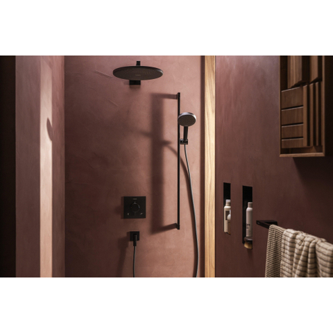 Hansgrohe Ecostat Comfort E mitigeur thermostatique encastré - 2 fonctions - avec partie encastrée - noir mat SW1481450