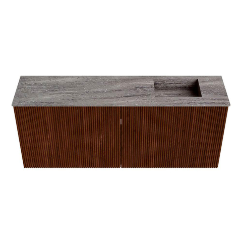Mondiaz JOYA-DLUX 100cm meuble de salle de bains - couleur Ruby - Vasque FAYE position Droite 1 trou de robinet couleur Oza. SW1425519