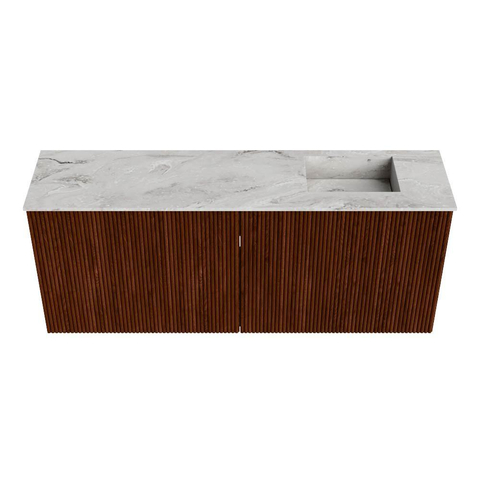 Mondiaz JOYA-DLUX 100cm toiletmeubel - kleur Ruby - Wastafel FAYE positie Rechts 1 kraangat kleur Glace. SW1423566