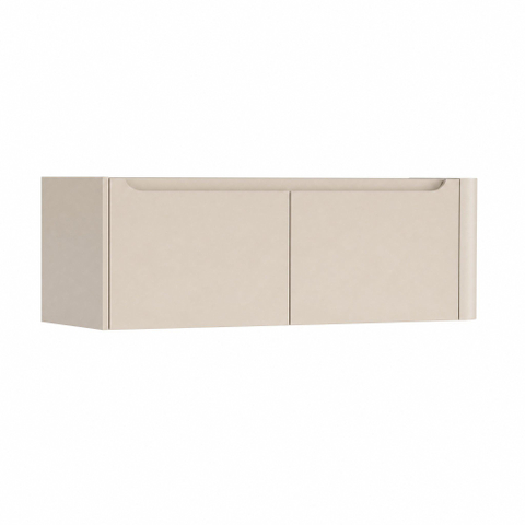 H&R Badmeubelen Juice Meuble sous vasque - 120x45x40cm - angle droit arrondi - 2 tiroirs - poignée intégrée - Merino SW1489800