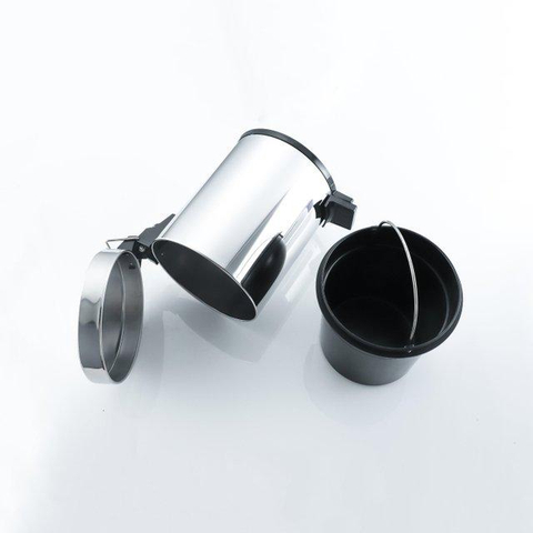 Fortifura Calvi Toiletaccessoireset 5-delig - toiletrolhouder - reserverolhouder - toiletborstelhouder - handdoekhaak - pedaalemmer - hoogglans chroom SW1478235