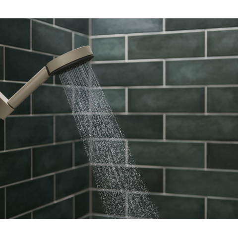 Hansgrohe Pulsify Planet Edition Staaf - handdouche 100 - 3jet - ecosmart+ - select Zand (gerecycled) Zand (gerecycled) - zand (bruin) SW918187