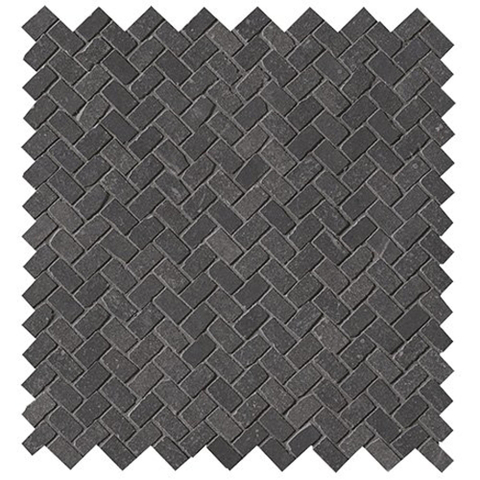Terravito Ellino Mozaïektegel - 30x30cm - visgraat - 9mm - Dark mat SW1119826