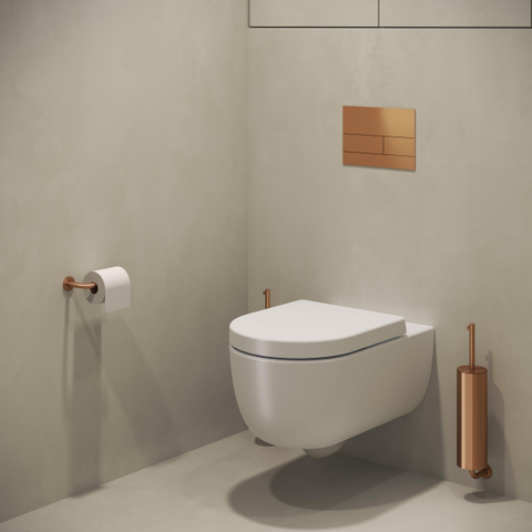 Clou Kaldur toiletrolhouder L-vorm zonder klep brons geb. PVD SW917311