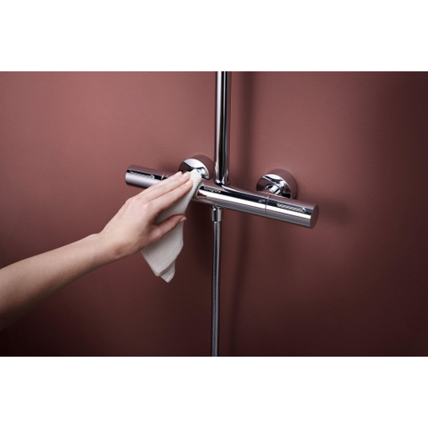 Hansgrohe Raindance alive s puro Showerpipe - 300 - 1jet - met Ecostat Element - hoogglans chroom SW1388113