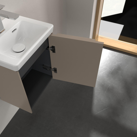 Villeroy & Boch Subway 3.0 Wastafelonderkast - 1 deur - 351x429x309mm - taupe SW881778
