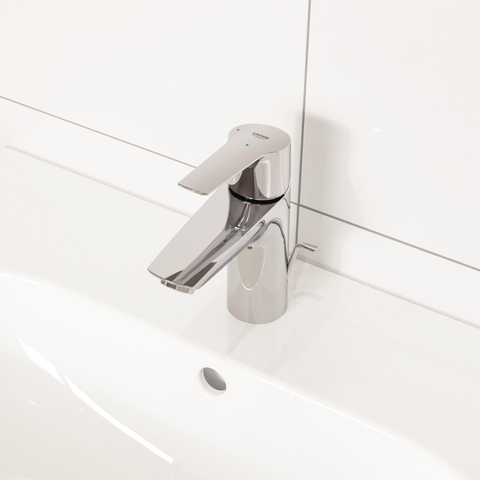 Grohe Start QuickFix Mitigeur de lavabo - apparent - bec de 10.9cm - taille S - vidage à tirette - chrome SW706675