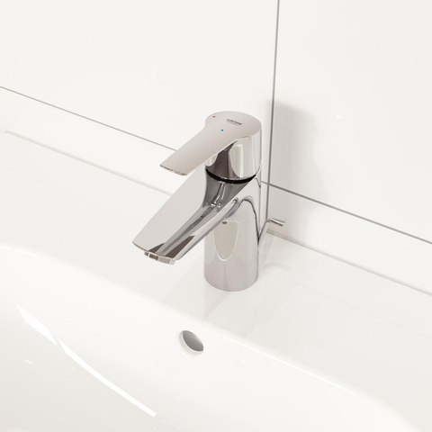 Grohe Start QuickFix Mitigeur de lavabo - apparent - bec de 10.9cm - taille S - vidage à tirette - chrome SW706675