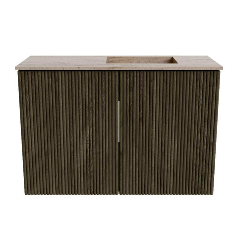 Mondiaz JOYA-DLUX 60cm toiletmeubel - kleur Shadow - Wastafel FAYE positie Rechts 1 kraangat kleur Saba. SW1425104