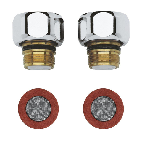 Grohe Terugslagklep - set van 2 stuks - chroom 0436247