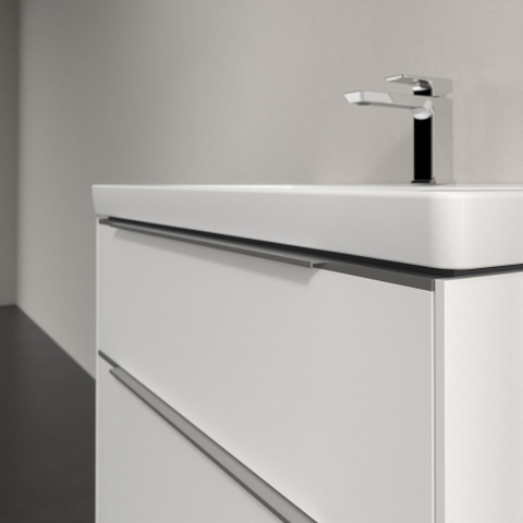 Villeroy & Boch Subway 3.0 wastafelonderkast - 77.2x57.9cm - 2 lades - Brilliant White (wit) SW641504