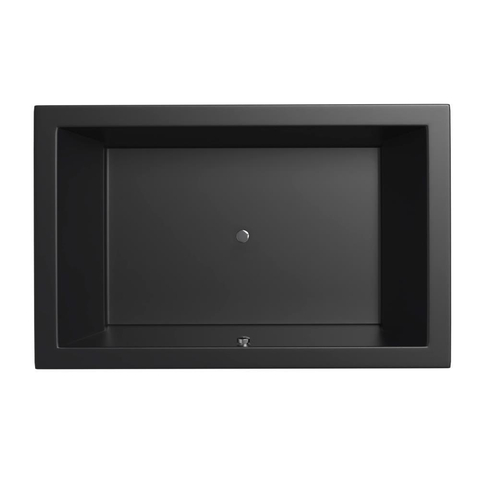 Xenz Society Baignoire duo - 190x120x53 - bonde Centrale - acrylique - ebony SW103472