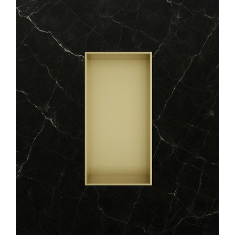 Hotbath &MORE Inbouwbox of inbouwnis - 30x15x10 - frameless - PVD - geborsteld messing (goud) SW1246539