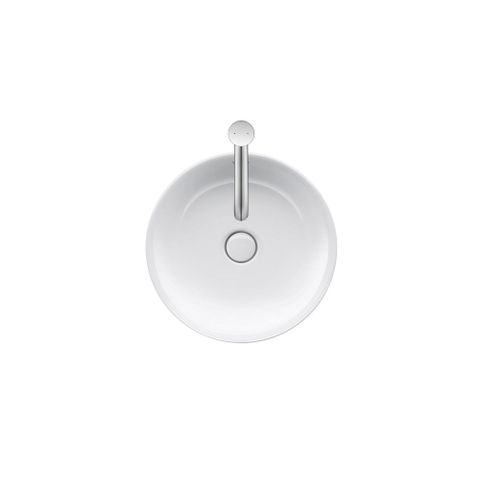 Duravit white tulip lavabo de comptoir 43x43cm céramique rond blanc brillant SW640494