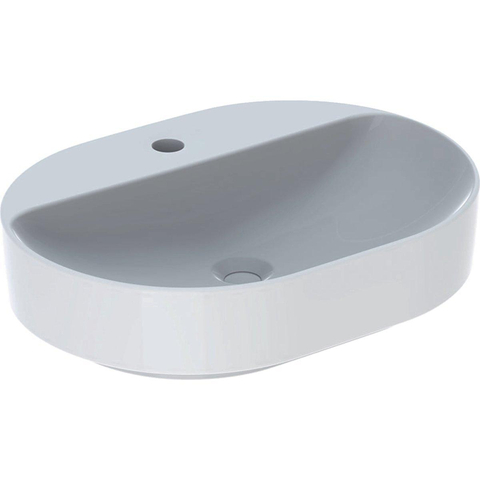 Geberit VARIFORM opzetwastafel - 60x45cm - met 1 kraangat - zonder overloop - glans wit SW421972