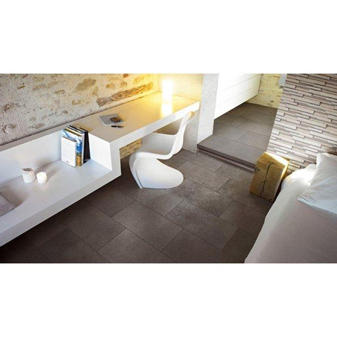 ÉCHANTILLON Ceralto Mavira Oak Carrelage sol et mur 120x120cm 6mm rectifié R9 grès cérame Plomb SW976624