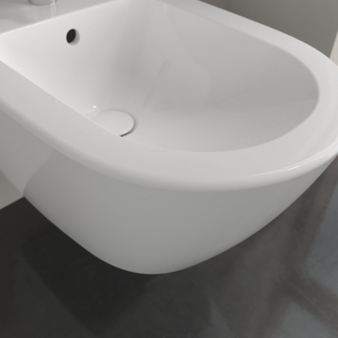 Villeroy & Boch Subway 2.0 wandbidet - 56.5x37.5x28cm - met overloop - White Alpine (glans wit) 0124040
