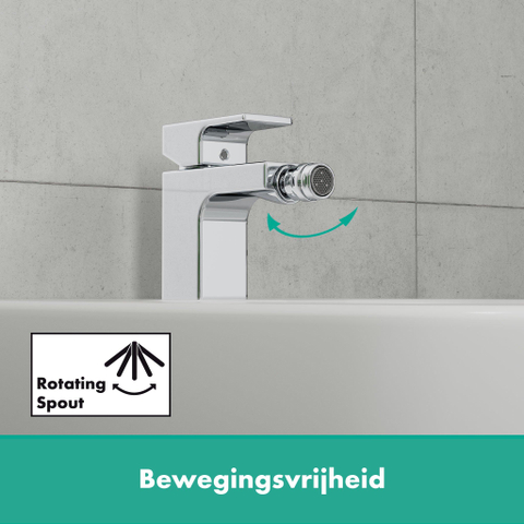 Hansgrohe Vernis Bidetkraan - met waste - hoogglans chroom SW651600