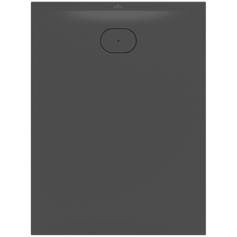Villeroy & Boch Ecora douchebak - 120x90x3.5cm - afvoer korte zijde - anthracite (antraciet) SW1558889