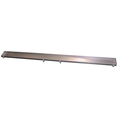 Wiesbaden Tegelrooster voor douchegoot - 90x7cm - RVS SW10713