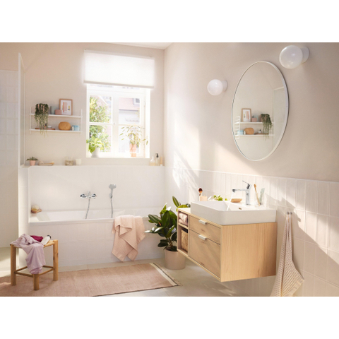 Hansgrohe Rebris s 1 greeps - opbouw badmengkraan hartafstand 15 - 3cm - hoogglans chroom SW802966