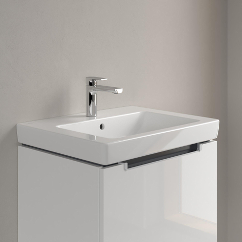 Villeroy & Boch Subway 2.0 lavabo à poser sur meuble - 60x47cm - 1 trou de robinetterie avec trop-plein ceramic+ blanc 1024107