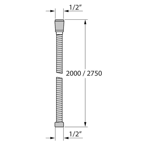 Tiger Excellence Doucheslang 200cm Chroom CO553290344