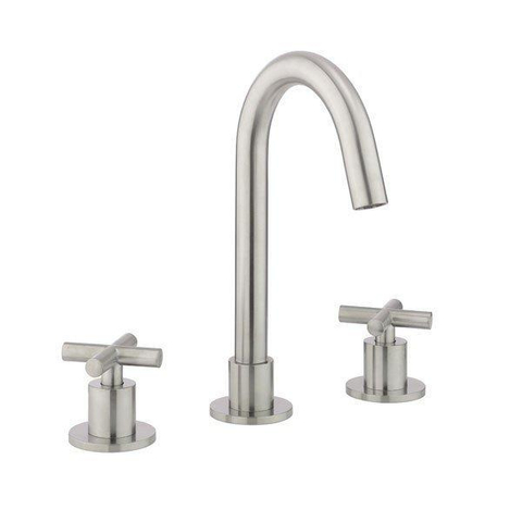 Crosswater MPRO Crosshead Wastafelkraan - met kruisgreep geborsteld - RVS SW648398