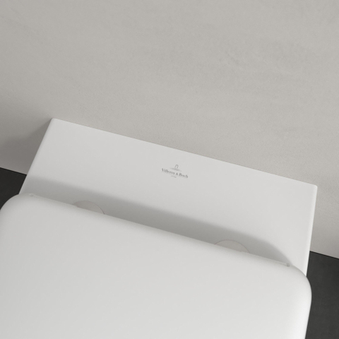 Villeroy & Boch Antao wandcloset - 56cm - zonder spoelrand - met TwistFlush CeramicPlus - diepspoel - Stone White (mat wit) SW917961