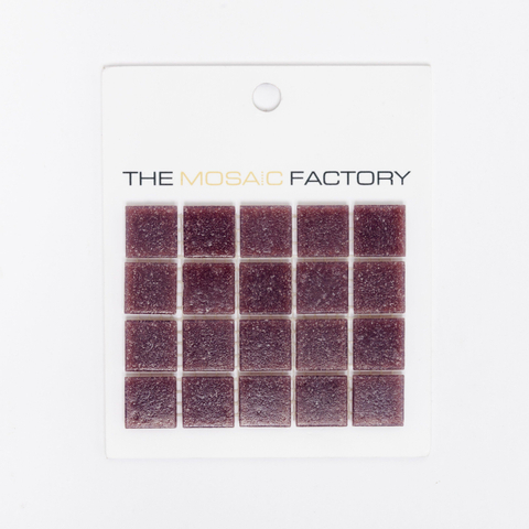ÉCHANTILLON The Mosaic Factory Amsterdam carreau mosaïque 2x2x0.4cm pour mur et sol pour intérieur et extérieur carré Verre Violet SW861881