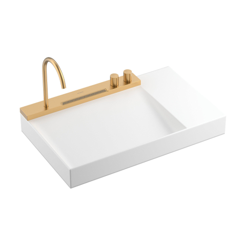 Hansgrohe Avalegra wastafel m/wastafelkraan 78cm brushed bronze SW1387739