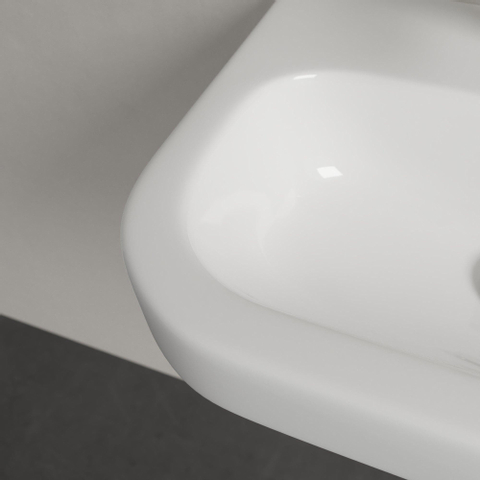Villeroy & Boch Architectura fontein - 50x38cm - 1 kraangat - met overloop - White Alpine (glans wit) SW68797