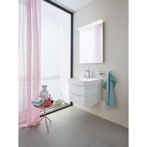 Duravit Happy D.2 Meubelwastafel - 60x50.5cm - met 1 kraangat - met overloop - wit SW223290