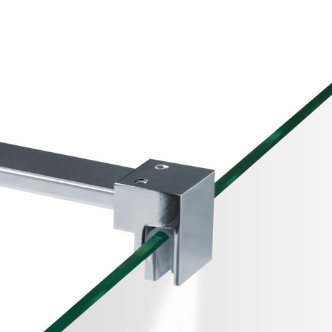 BRAUER Créer Douche à l'italienne - 110x200cm - sans profil - 30cm - paroi latérale - anti-calcaire - verre de sécurité 8mm - chrome SW223881
